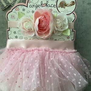 AngelFace 3pc set- Headband, Mary Jane & Tutu